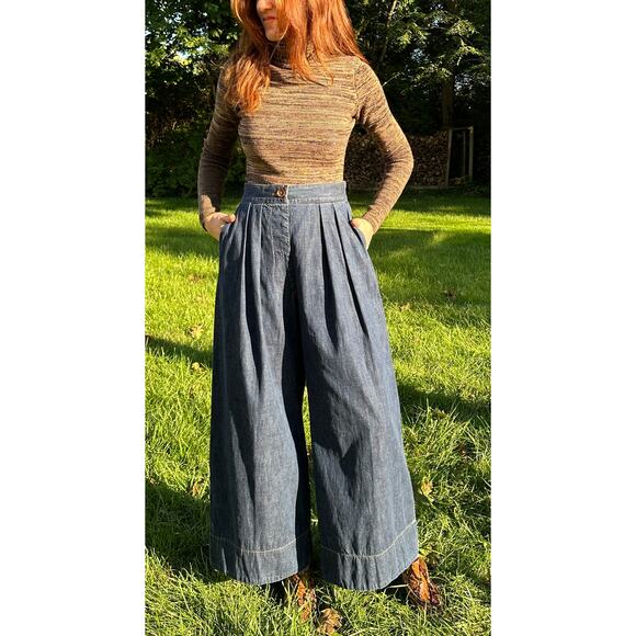 Mara Hoffman Climate+ Wool Pant & Turtleneck Sweater Black Camel Space Knit XXS - Picture 14 of 16